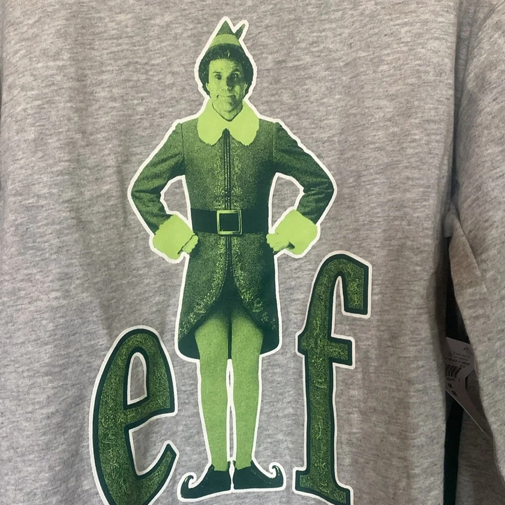 NWT Gap Elf Christmas long sleeve gray, size 8/M & short sleeve truck w/gifts